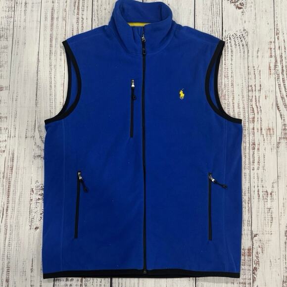 Ralph Lauren Other - Polo RL Performance Fleece Vest M Royal Blue Outdoor Lightweight Zip